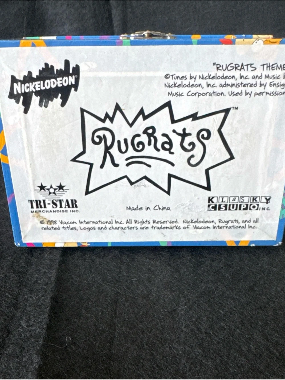 1998 Vintage Nickelodeon Rugrats Musical Tommy Pickles Jewelry Box Music Box